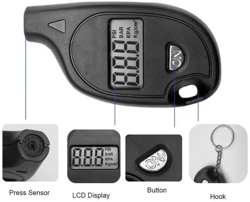 Digital däcktryck mätra
