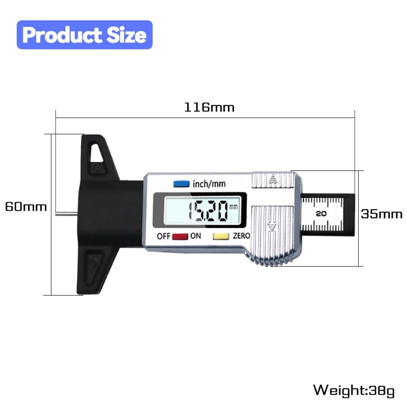 Digital mönsterdjup mätare